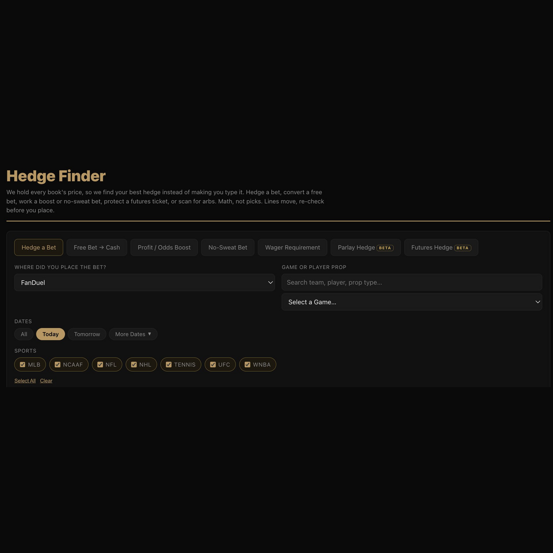 Tuesday Tool Series #2: Hedge Finder